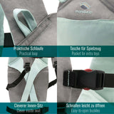 Manduca Doll Carrier - Zebra with practical loop, toy pocket, clever inside seat, and easy-to-open buckles | Babymaxi