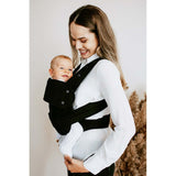 Marsupi Classic - Black baby carrier with ergonomic design, perfect for newborns up to 15 kg | Babymaxi