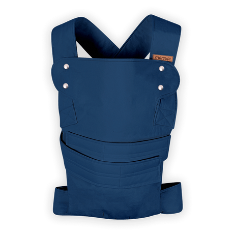 Marsupi Classic - Ocean Blue baby carrier with unique Velcro system for ergonomic comfort | Babymaxi