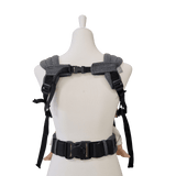 Stochenwiege Valeno Baby Carrier - Graphite back view showcasing ergonomic buckle design for comfort | Babymaxi