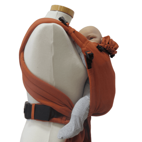 Storchenwiege Talemo Baby Carrier - Terra with adjustable buckle waist and wrap-style shoulder straps | Babymaxi