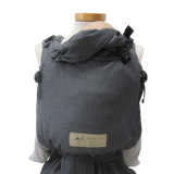 Storchenwiege Talemo Half-Buckle Baby Carrier - Graphite on display, showcasing its ergonomic design and comfort | Babymaxi