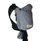 Storchenwiege Talemo Half-Buckle Baby Carrier - Leo Black White, adjustable, woven sling fabric, comfortable, perfect for infants | Babymaxi