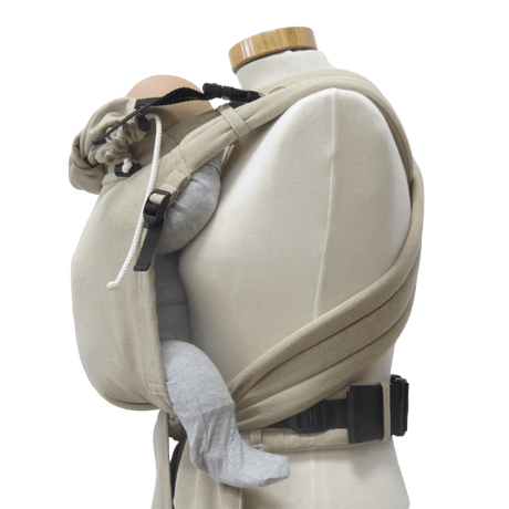 Storchenwiege Talemo Half-Buckle Baby Carrier - Natural featuring adjustable fit and soft fabric for comfort | Babymaxi