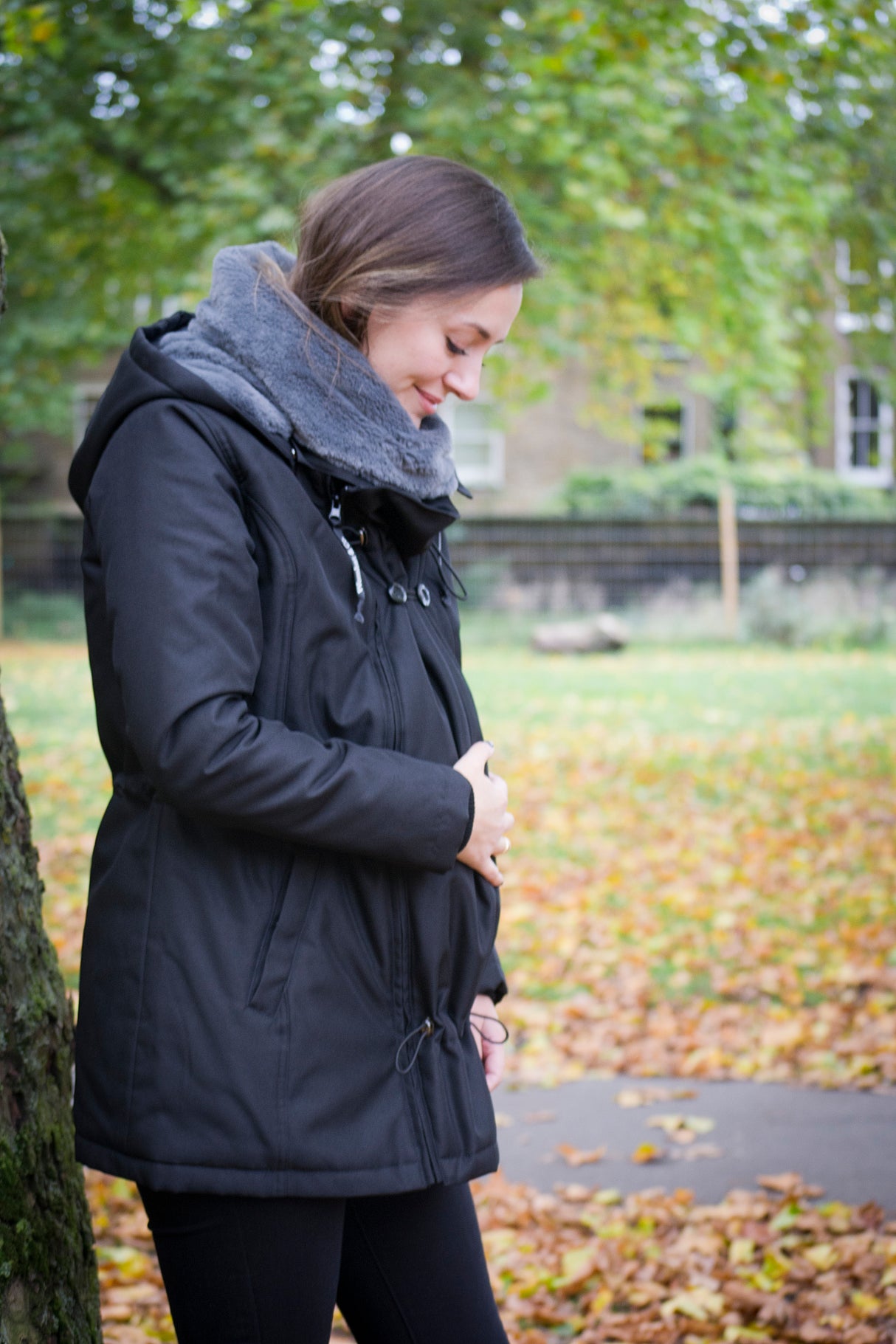 Wombat London Wallaby Tragejacke – Black & Anthrazit