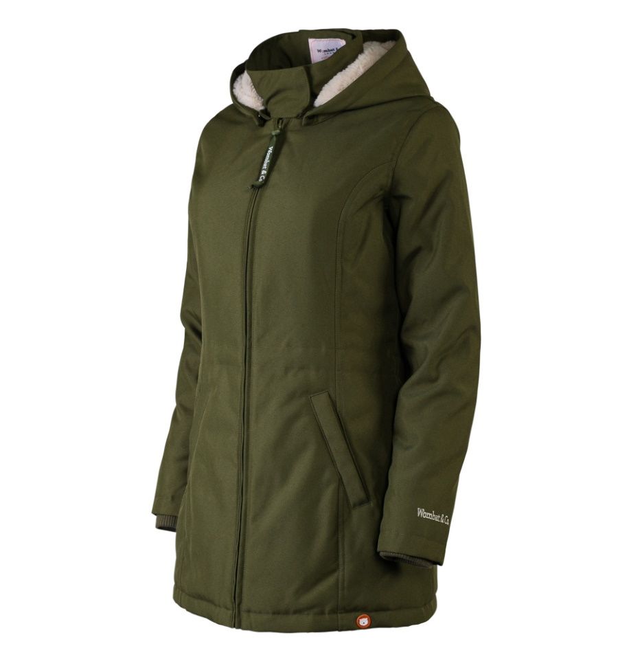Shop Wombat & Co Wombat & Co Wallaby 2.0 Jacket - Forest Green & Beige at Babymaxi