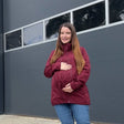Mamalila Softshell Babytragejacke, Allrounder Fit - Burgundy
