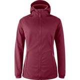 Mamalila Softshell Babywearing Jacket Allrounder Fit Burgundy, front view for solo wear