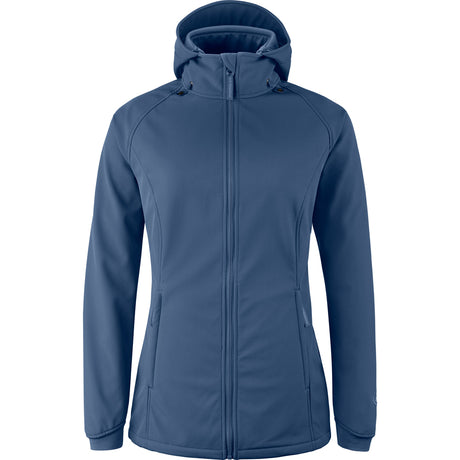Mamalila Softshell Babywearing Jacket Allrounder Fit Navy, front view for solo wear